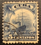 Stamps : America : Cuba :  Barco