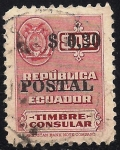 Stamps : America : Ecuador :  TIMBRE CONSULAR