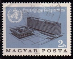 Stamps : Europe : Hungary :  Inauguración sede de la OMS