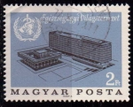 Stamps Hungary -  Inauguración sede de la OMS