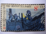 Stamps United States -  Bicentennial Era- The Boston Tea Party.