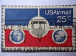 Stamps United States -  United States America- Air Mail.