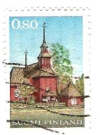Sellos del Mundo : Europa : Finlandia : 637 - Iglesia de madera de Keuru
