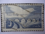 Stamps United States -  Peace Bridge 1927-77 - United States y Canadá - 50º Aniversario del Puente de la Paz entre Usa y Can