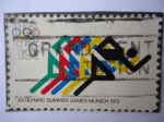 Stamps United States -  XX Olympic Summer Games Munich 1972