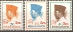 Stamps Indonesia -  PRESIDENTE  SUKARNO.   SOBRECARGA     