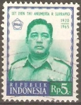 Stamps : Asia : Indonesia :  Lt.  Gen.  R.  SUPRAPTO