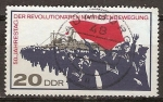 Sellos de Europa - Alemania -  50a Aniv del Movimiento Revolucionario de los marineros-DDR.