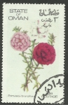 Stamps Oman -  Flores, flora