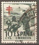 Stamps Spain -  NIÑOS  A  ORILLA  DEL  MAR