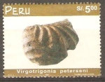Stamps Peru -  MINERALES   VIRGOTRIGONIA  PETERSENI
