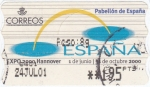 Sellos de Europa - Espa�a -  EXPO-HANNOVER 2000   (V)