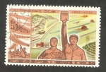Stamps North Korea -  1408 - 30 anivº de la legislación laboral