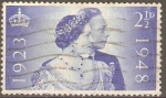 Stamps United Kingdom -  REY  GEORGE  VI   Y   REINA  ELIZABETH