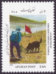 Stamps Afghanistan -  Trabajando contra las minas