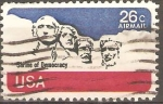 Stamps United States -  MONTE  MEMORIAL  RUSHMORE
