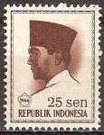 Stamps Indonesia -  Presidente Sukarno.