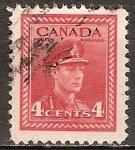 Sellos de America - Canad� -  El rey Jorge VI.