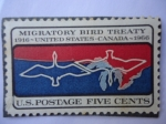 Stamps United States -  Migratory Bird Treaty (Trazado de aves migratorias)- 1916-United States-Canadá-1968
