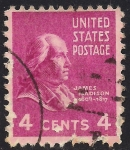 Sellos de America - Estados Unidos -  James Madison