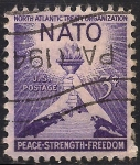 Stamps : America : United_States :  III Aniversario de la firma del Tratado del Atlántico Norte