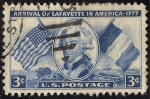 Stamps : America : United_States :  175 Aniversario de la llegada de Lafayette en Estados Unidos