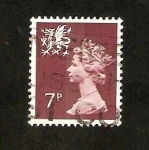 Stamps United Kingdom -  848 - Elizabeth II, emisión regional de Pais de Gales