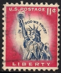 Stamps United States -  Estatua de la Libertad.