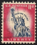 Stamps : America : United_States :  Estatua de la Libertad.