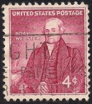Sellos del Mundo : America : Estados_Unidos : Noah Webster (1758-1843)
