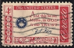Stamps : America : United_States :  Edición Credo americano: Cita de Francis Scott Key.