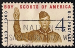 Stamps : America : United_States :  50 Aniversario de los Boy Scouts de America.