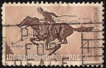 Stamps United States -  Jinete PONY EXPRESS