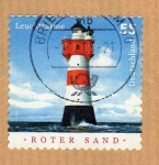 Stamps : Europe : Germany :  Scott 2291. Faro Roter Sand
