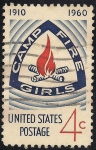 Sellos del Mundo : America : Estados_Unidos : 50 Aniversario de “Camp Fire Girls”