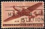 Stamps : America : United_States :  Twin-Motored Transport Plane