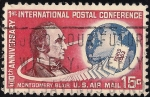 Stamps United States -  Montgomery Blair.- 1º Conferencia Internacional. Postal, Paris 1863, precursor de la UPU