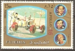 Stamps United Arab Emirates -  MISIÒN  APOLO  16.  CAMINATA  LUNAR.