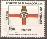 Stamps El Salvador -  BANDERA  DE IRLANDA