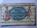 Stamps United States -  General Federation of Womens Clubs