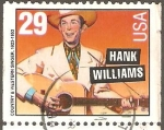 Stamps United States -  HANK  WILLIAMS.  MÙSICO NORTEAMERICANO