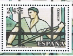 Stamps Spain -  Edifil  4359  Vidrieras.  Una de las Vidrieras del Banco de España, realizada en 1932 por la Casa Ma