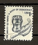 Stamps United States -  Ilustraciones de la Democracia Americana.
