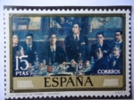 Stamps Spain -  Ed:2084- Día del Sello - La Tertulia de Pombo - Pintores:José Gutiérrez Solana.