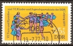Sellos de Europa - Alemania -  VI.Torneo de Gimnasia y Festival de Deportes de la RDA en Leipzig 1977.