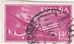 Stamps Spain -  Super-constelación y nao (V)