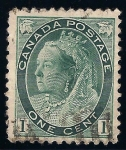 Stamps : America : Canada :  Reina Victoria.