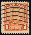 Stamps : America : Canada :  Rey Jorge V
