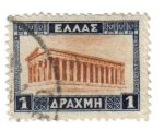 Sellos de Europa - Grecia -  Templo