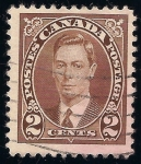 Sellos de America - Canad� -  Rey Jorge VI.